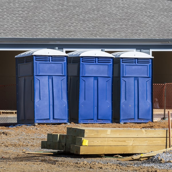 what is the maximum capacity for a single portable restroom in Hamptonville